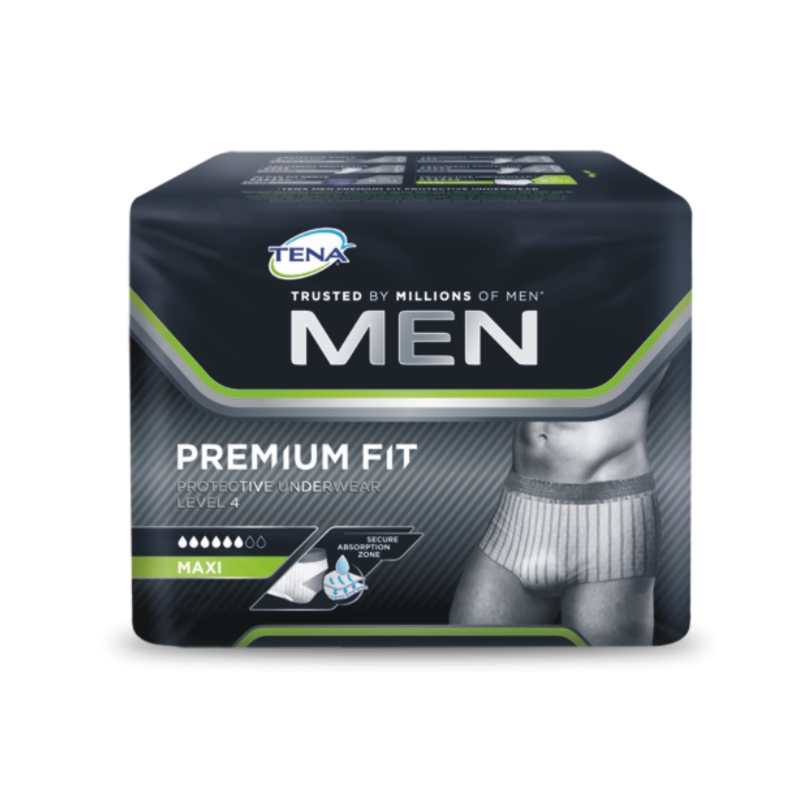 Tena Men Protective Underwear Premium Fit Level 4 / TENA Men Premium Fit Pants Gr. L (10 Stück)