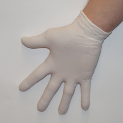 Nitril Handschuhe puderfrei latexfrei weiß klein (100 Stück) 