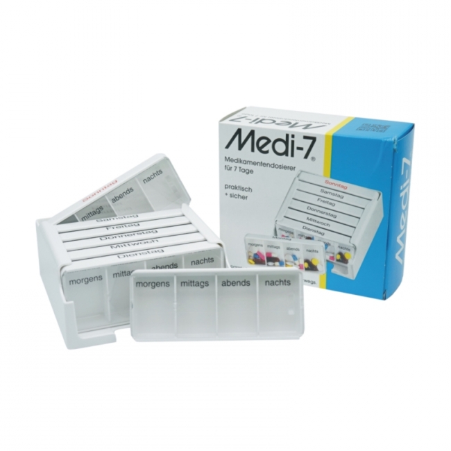 Medi-7 Medikamentendosierer, weiß 