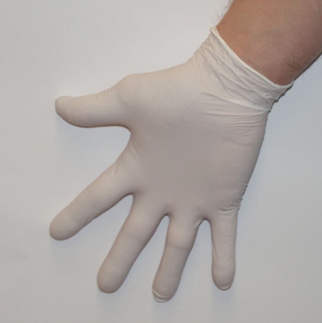 Nitril Handschuhe puderfrei latexfrei weiß klein (100 Stück) 